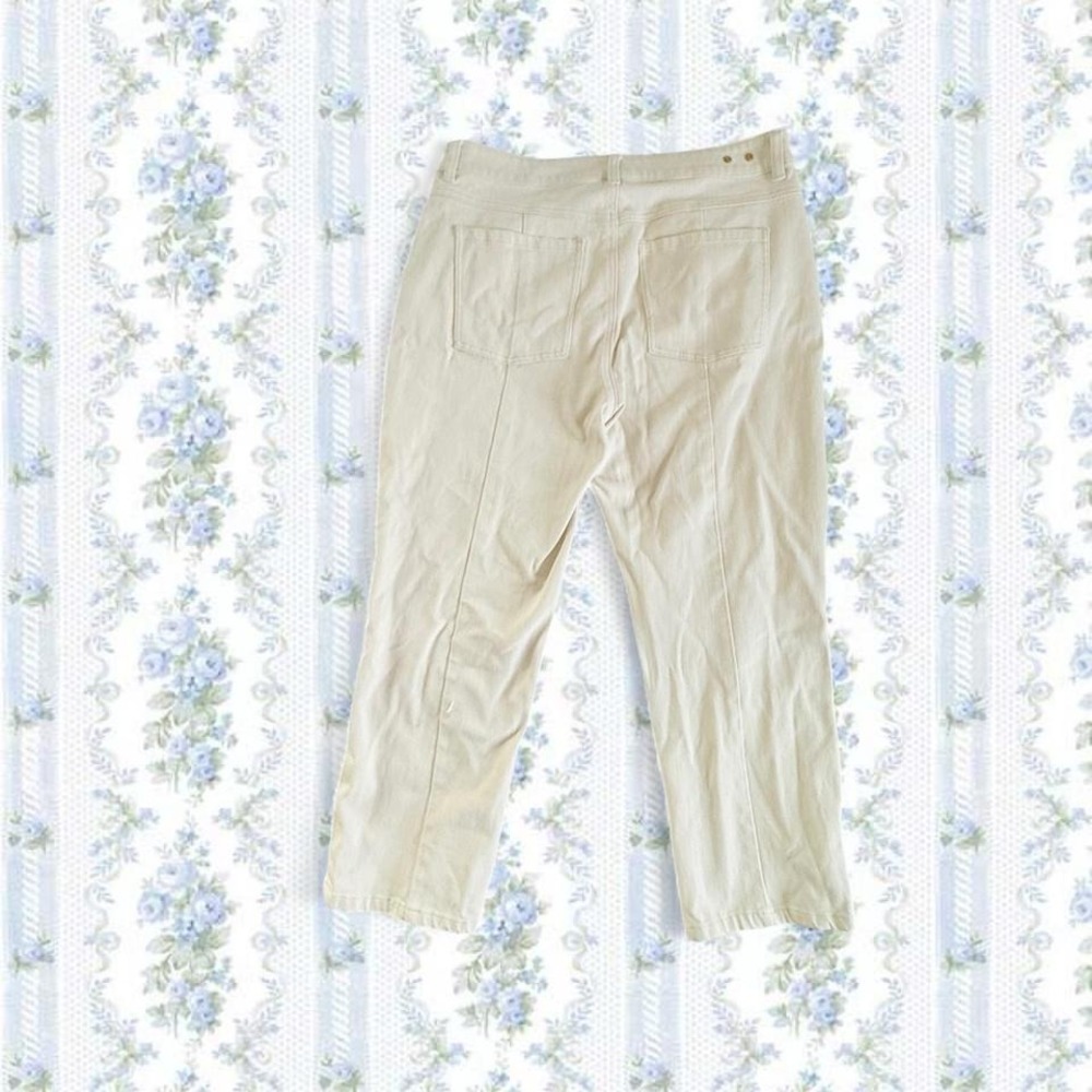 Cabi Women's Size 10 soho Cream Straight Leg Trousers - Picture 4 of 6